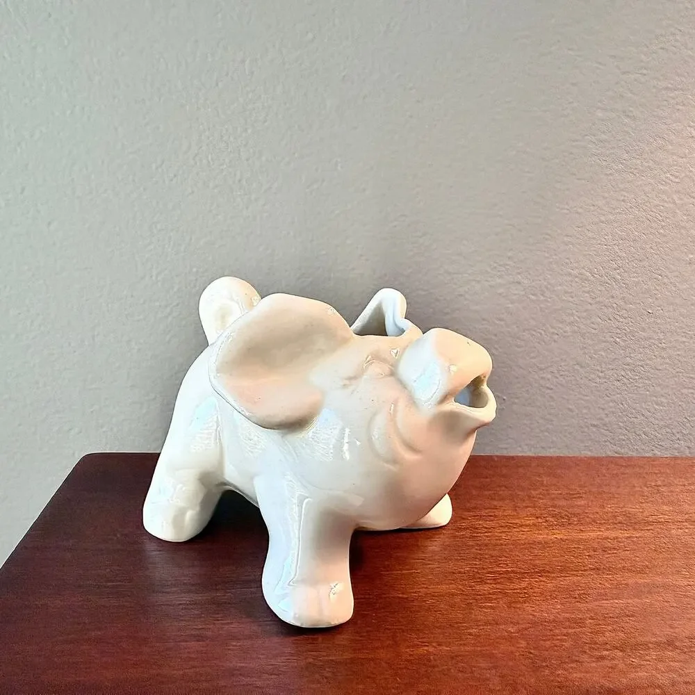 Copied - Shawnee Ceramic Pig Creamer White